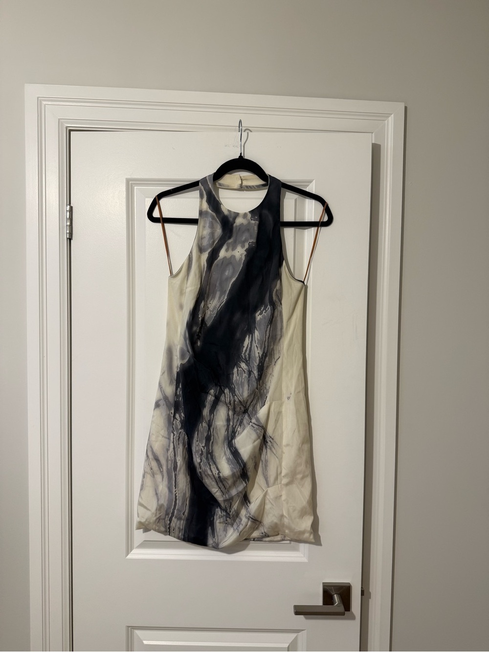 Manning Cartell Marble-Print Silk Dress